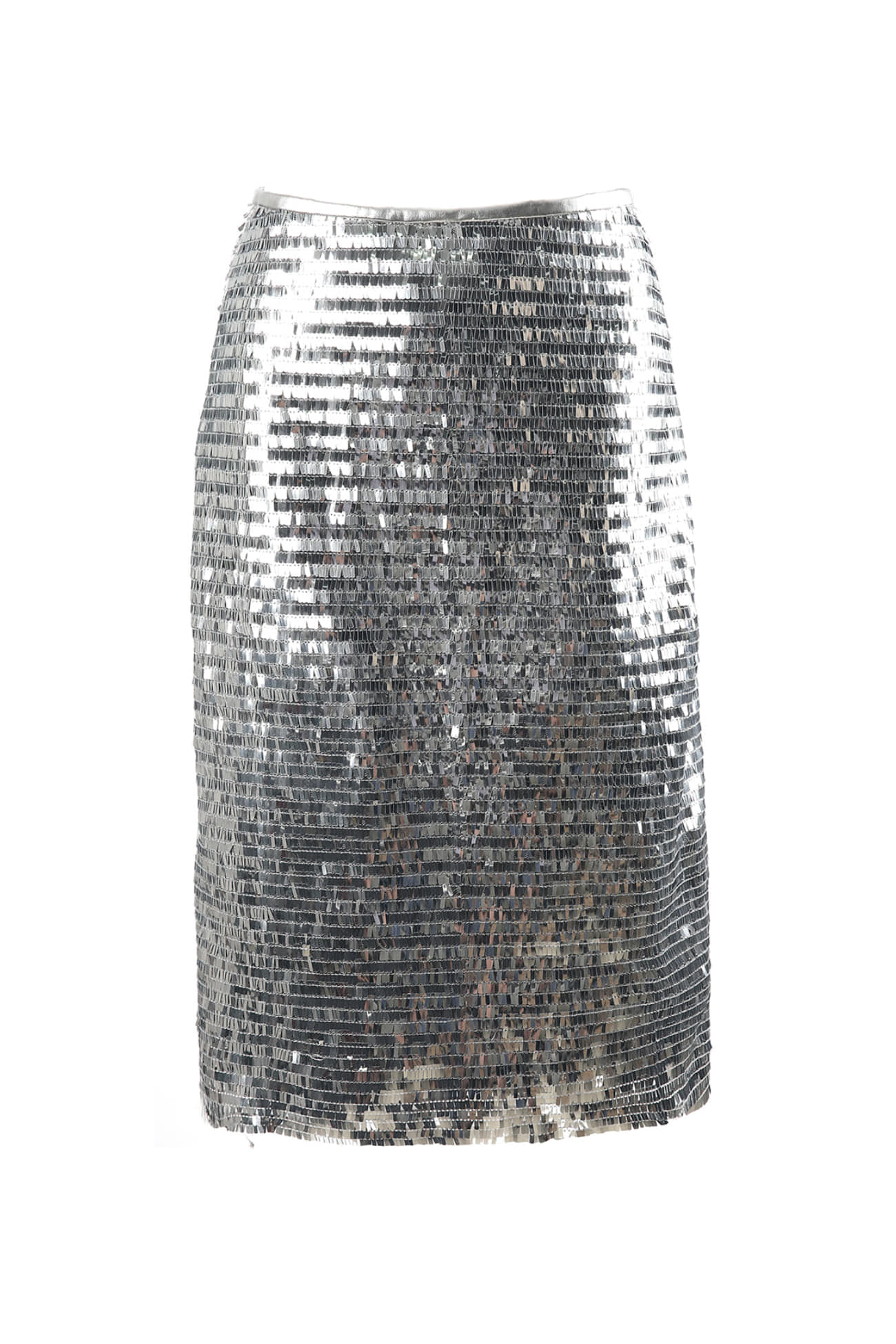 HIGH QUALITY LINE - SEQUIN SILVER SKIRT