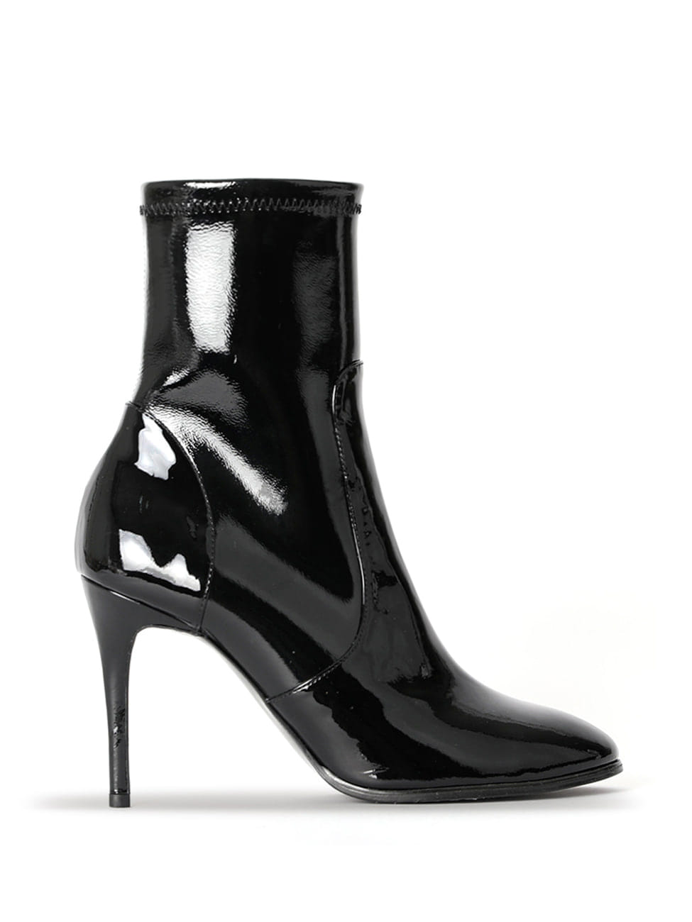LINDA ANKLE BOOTS - BLACK PATENT