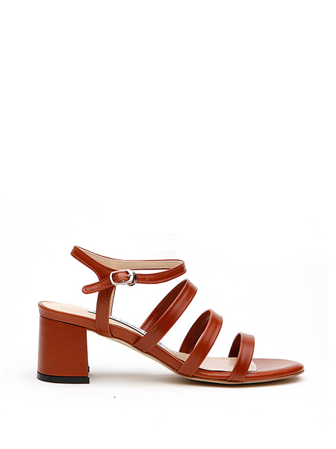 Carrie glittered leather sandals (5cm,6cm,7cm,8cm,9cm) (브라운)