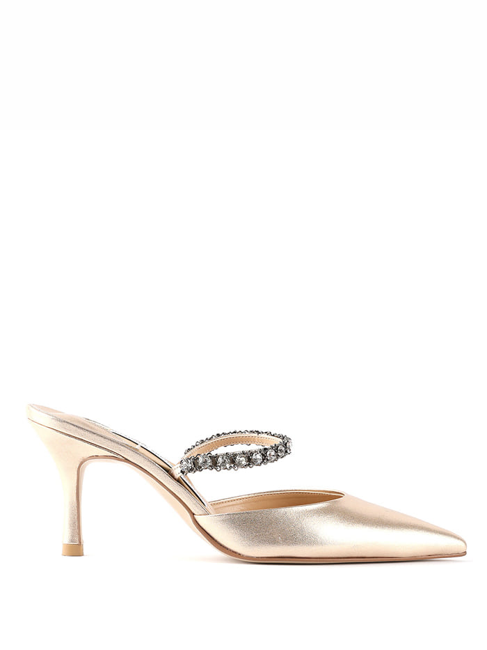CLASSIC GRACE MARY JANE MULES - GOLD CRYSTAL