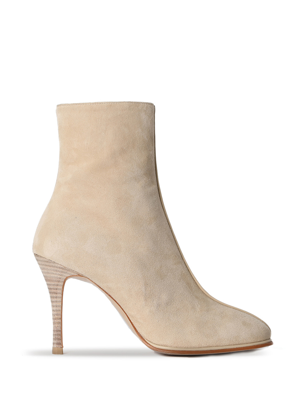 LINDA ANKLE BOOTS - BEIGE SUEDE