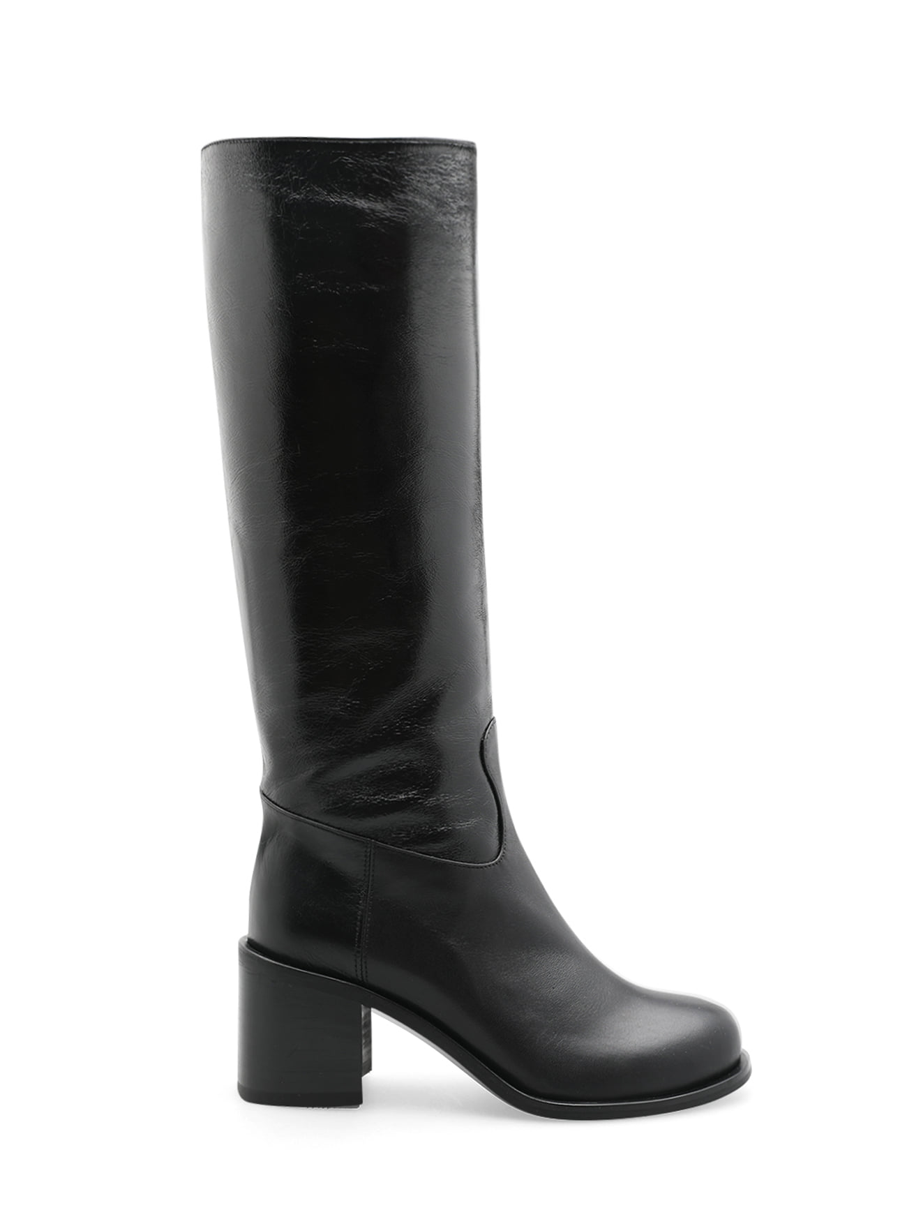 MARGARET CLASSIC KNEE HIGH BOOTS - BLACK