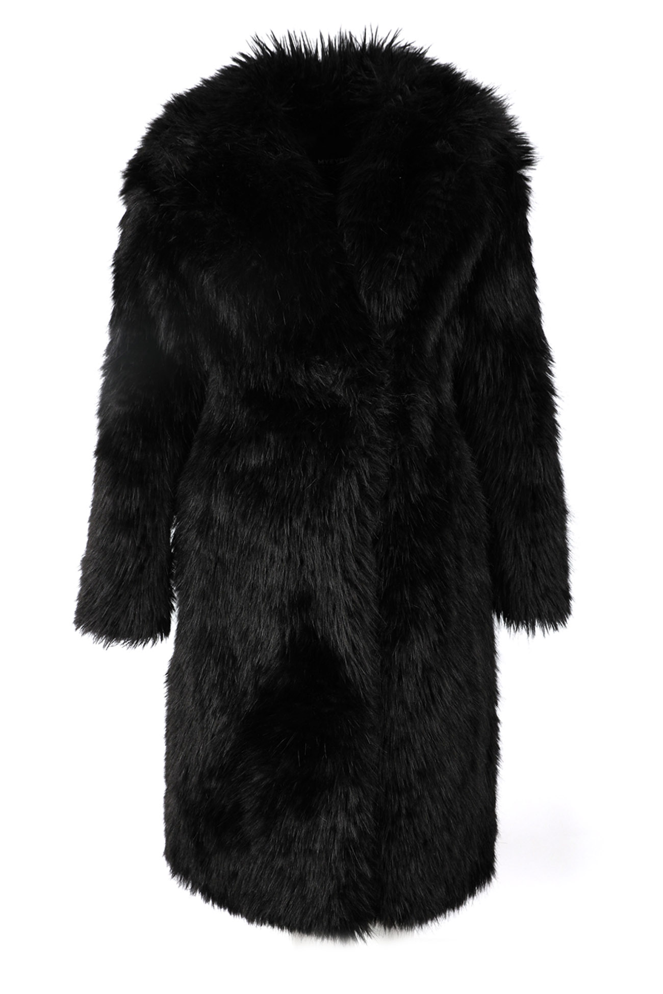 HIGH QUALITY LINE - Maxine faux-fur coat (BLACK)