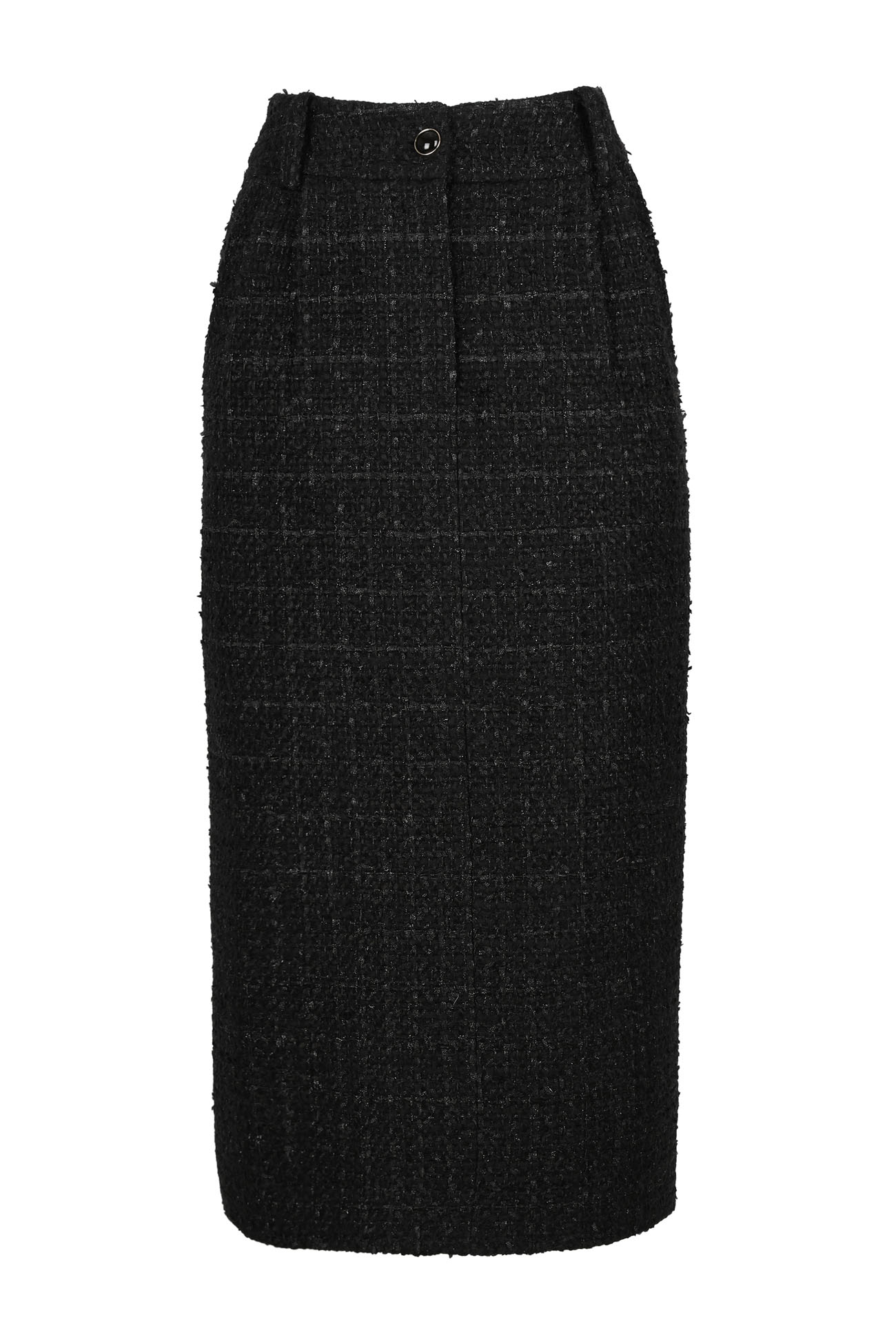 HIGH QUALITY LINE - &quot;The Hyundai Exclusive Line&quot; Black Tweed Long Skirt