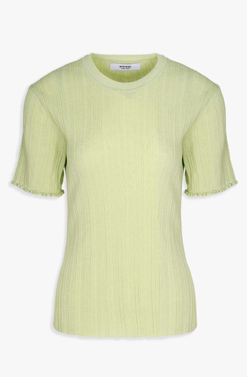 HIGH QUALITY LINE - MYEYEKO 23 SUMMER COLLECTION / BAMBI SHORT SLEEVE KNIT (LIME)